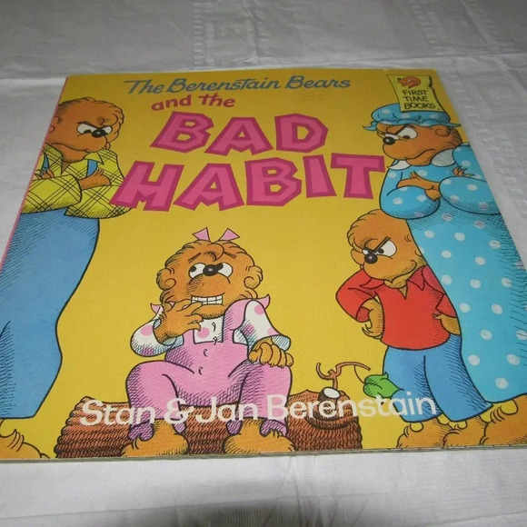 The Berenstain Bears and the BAD HABIT Color Illustrated Paperback Learning Read - Picture 1 of 3